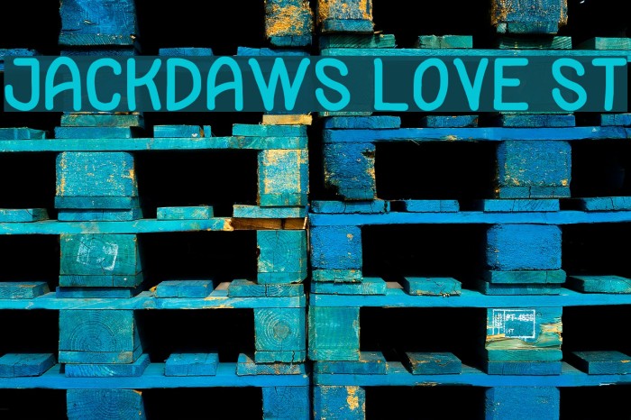 Jackdaws Love St Font examples