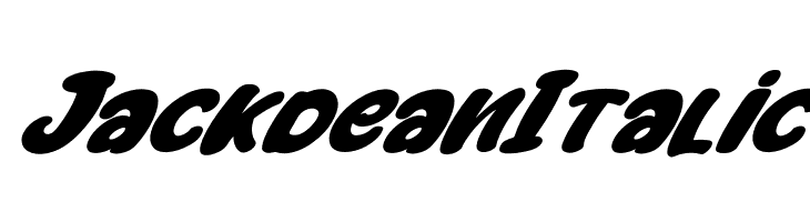 Jackdean Italic  免费字体下载