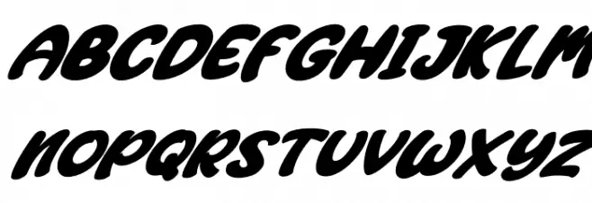 Jackdean Italic Font Litere mari
