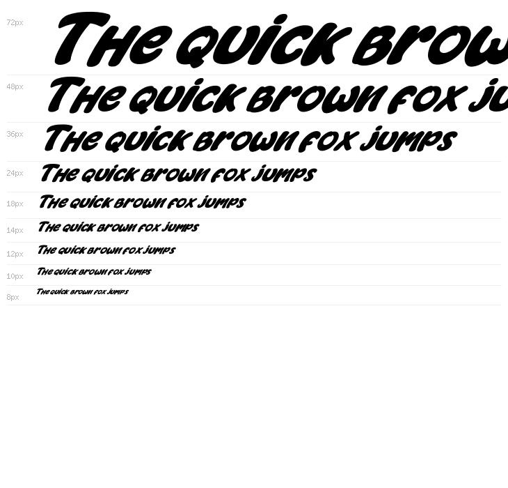 Jackdean Italic Waterfall