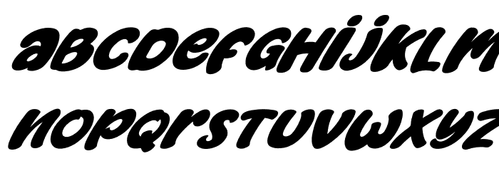 Jackdean Italic Font LOWERCASE
