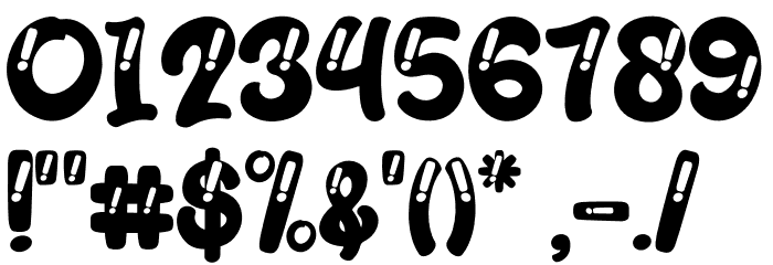 Jackdean Outline Font OTHER CHARS
