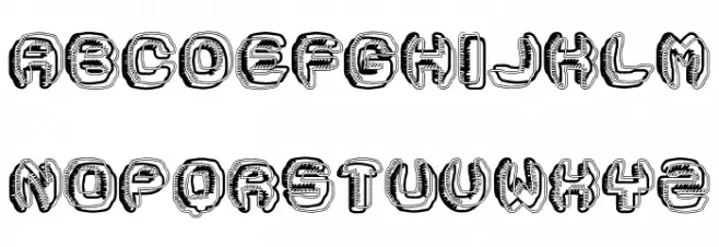 Jackdow Regular 字体 大写