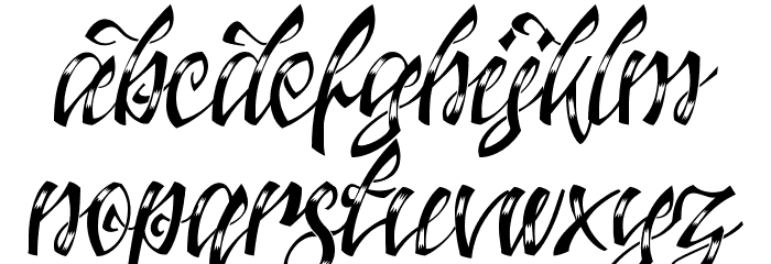 Jacked Eleven Highlight Font LOWERCASE