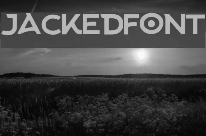 Jacked_Font Font examples