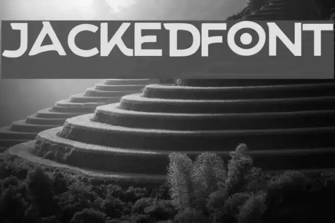 Jacked_Font Font examples