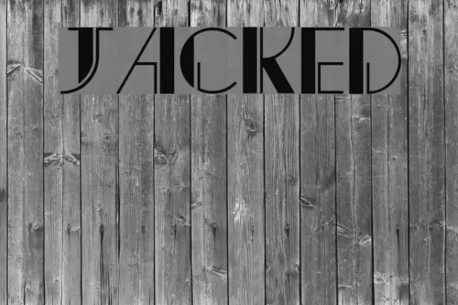 Jacked Font examples