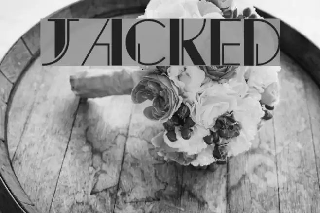 Jacked Font examples