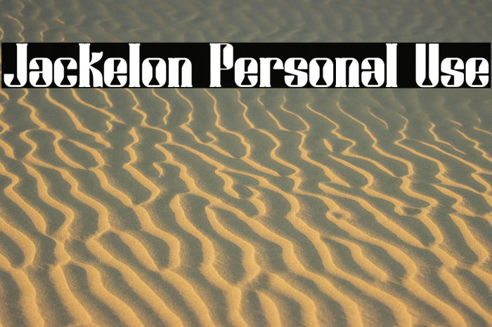 Jackelon Personal Use Example 1