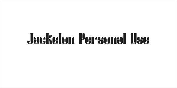 Jackelon Personal Use Logo