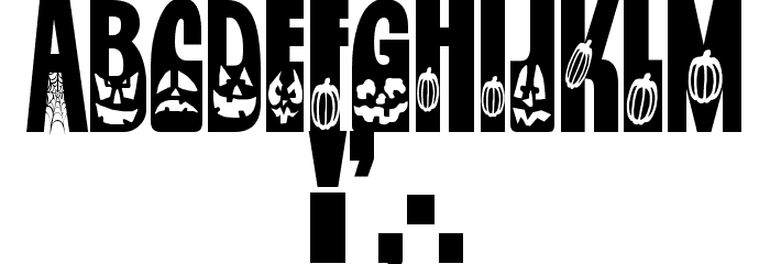 Jackie O'Lantern Font OTHER CHARS