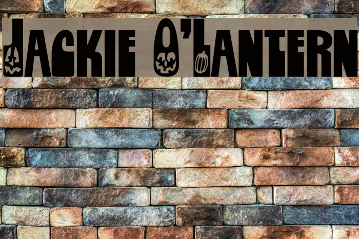 Jackie O'Lantern Font examples