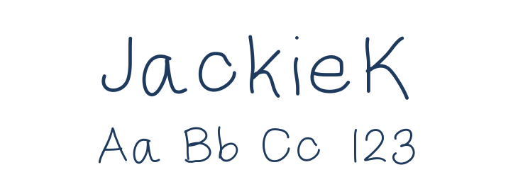 JackieK Font Preview