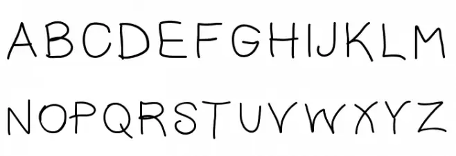 JackieK Font UPPERCASE