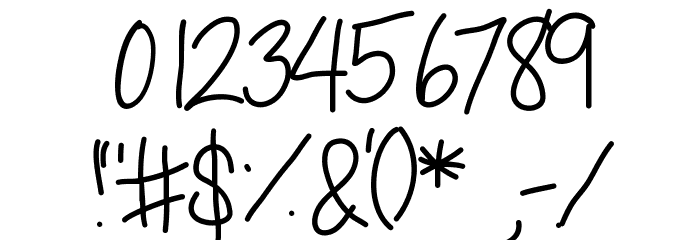 JackieKCursive Font OTHER CHARS