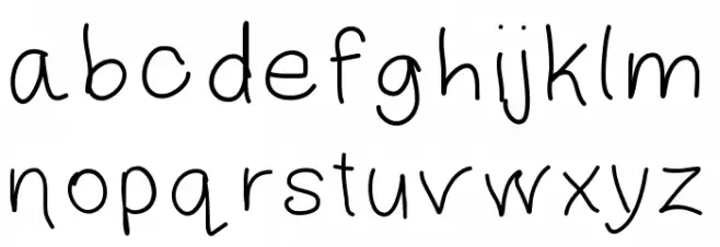 JackieK Font LOWERCASE