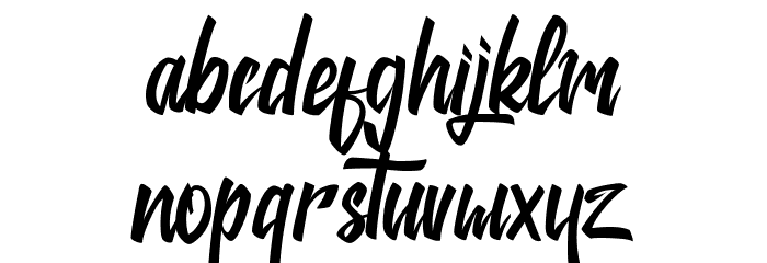 Jackie Font LOWERCASE