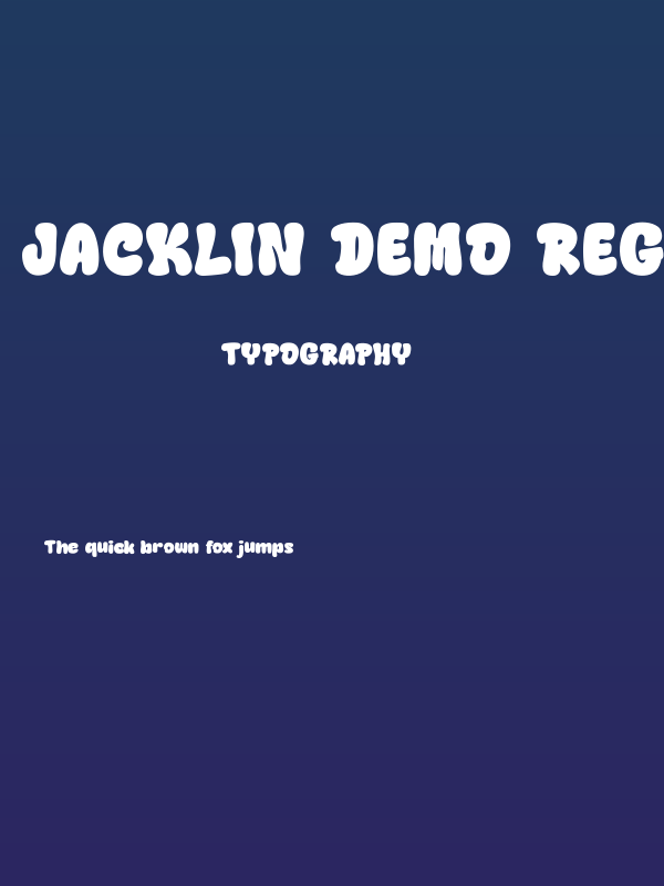 Jacklin DEMO Regular Poster