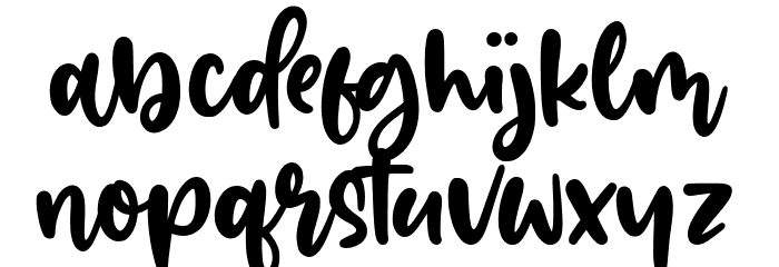 Jacklin Font LOWERCASE