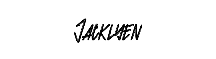 Jacklyen  フリーフォントのダウンロード