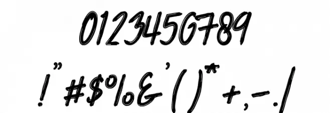 Jacklyen Font OTHER CHARS