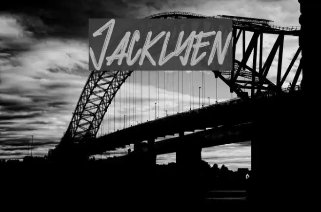 Jacklyen Font examples