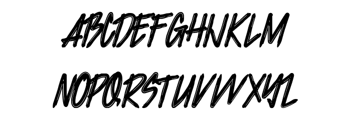 Jacklyen Font LOWERCASE
