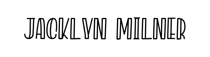 Jacklyn Milner Font