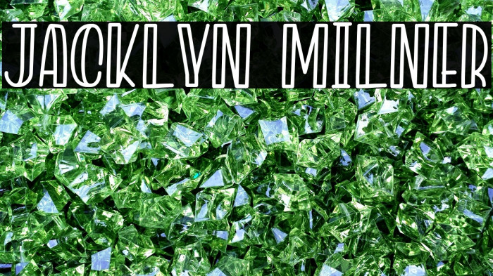 Jacklyn Milner Font examples
