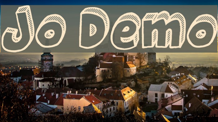 Jackpot Demo Font examples