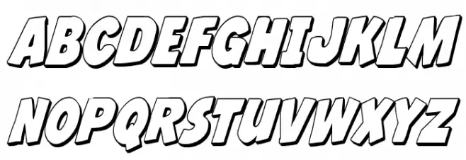 Jack's Candlestick 3D Condensed Schriftart Groß