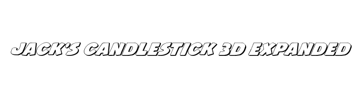 Jack's Candlestick 3D Expanded Font