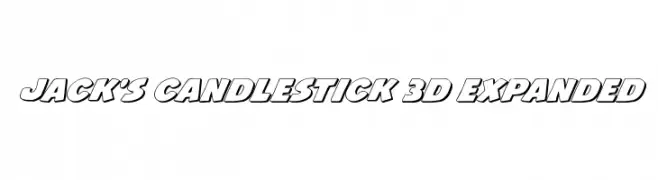 Jack's Candlestick 3D Expanded  Fuentes Gratis Descargar