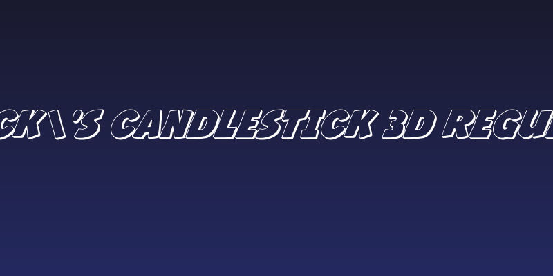 Jack's Candlestick 3D Regular Social Header