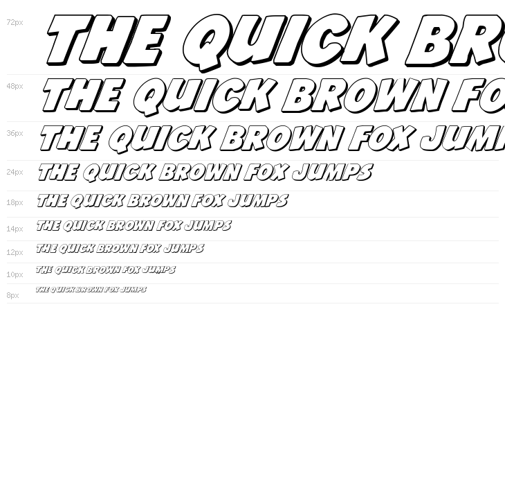 Jack's Candlestick 3D Regular Waterfall