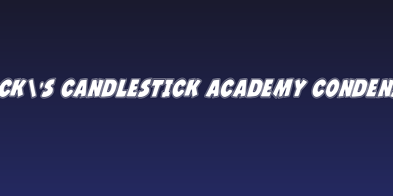 Jack's Candlestick Academy Condensed Social Header