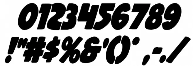 Jack's Candlestick Bold Condensed Font OTHER CHARS