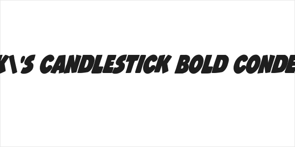 Jack's Candlestick Bold Condensed Logo