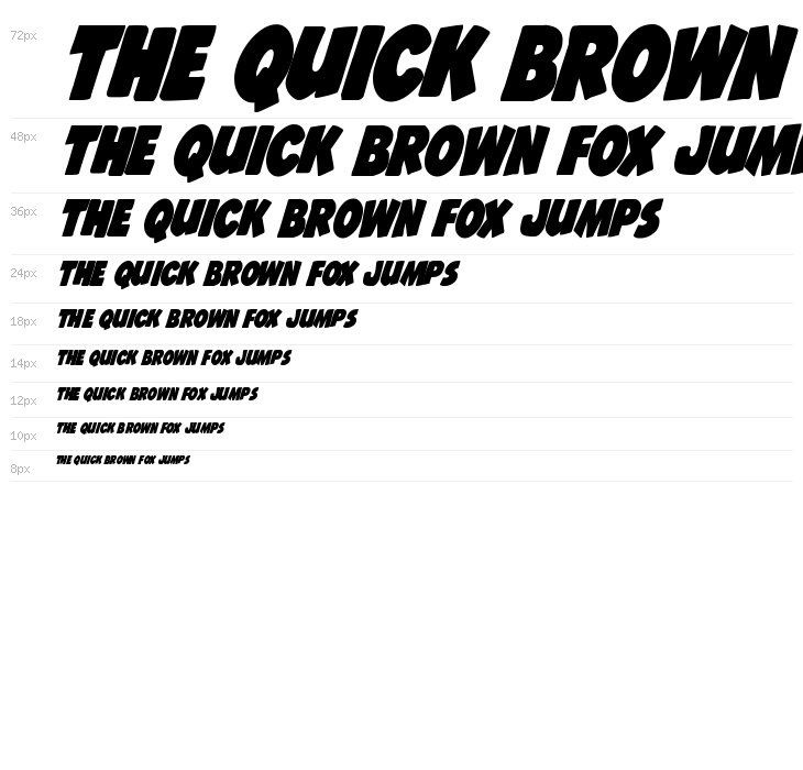 Jack's Candlestick Bold Condensed Waterfall