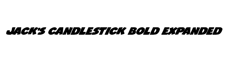 Jack's Candlestick Bold Expanded  Frei Schriftart Herunterladen