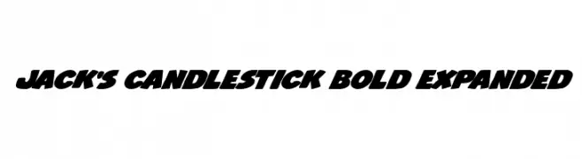 Jack's Candlestick Bold Expanded  フリーフォントのダウンロード