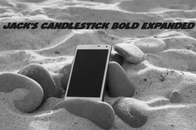 Jack's Candlestick Bold Expanded Font examples