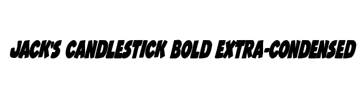 Jack's Candlestick Bold Extra-condensed  免费字体下载