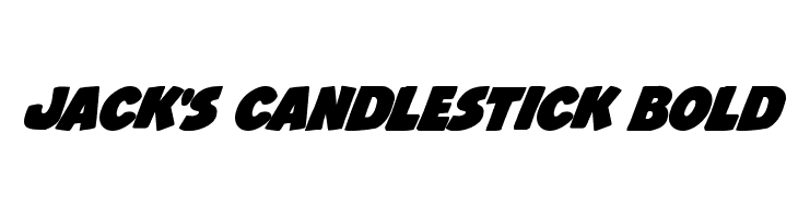 Jack's Candlestick Bold Font