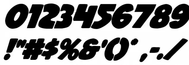 Jack's Candlestick Bold Font OTHER CHARS