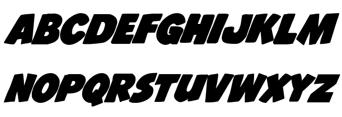 Jack's Candlestick Bold Font LOWERCASE