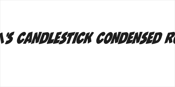 Jack's Candlestick Condensed Rotalic Logo