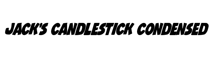 Jack's Candlestick Condensed  नि: शुल्क फ़ॉन्ट्स डाउनलोड