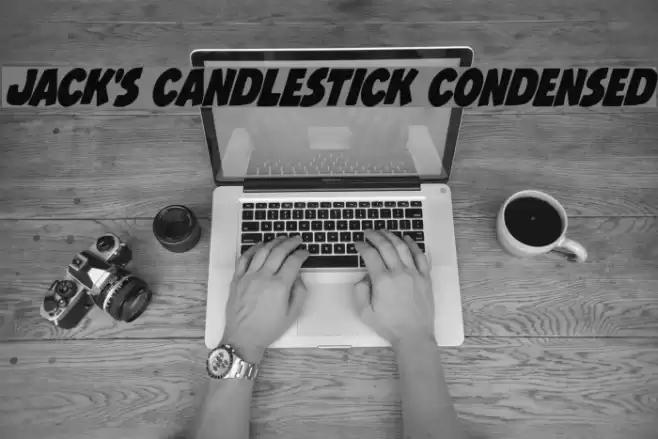 Jack's Candlestick Condensed Font examples