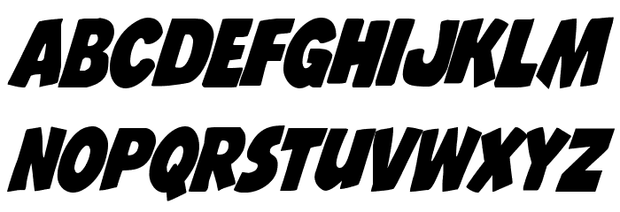Jack's Candlestick Condensed Font LOWERCASE